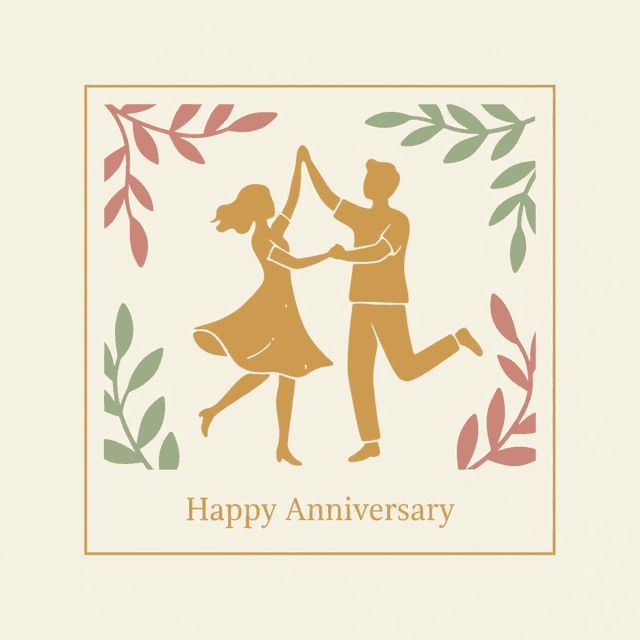 A generic couple greeting card