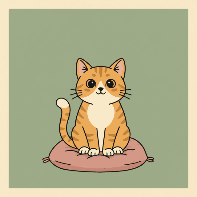 The same card remixed to feature a cat